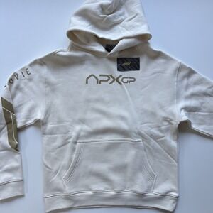 FORMULA 1 F1 The Movie APXGP Team Hoodie Unisex Small Ivory Gold‎ Logo